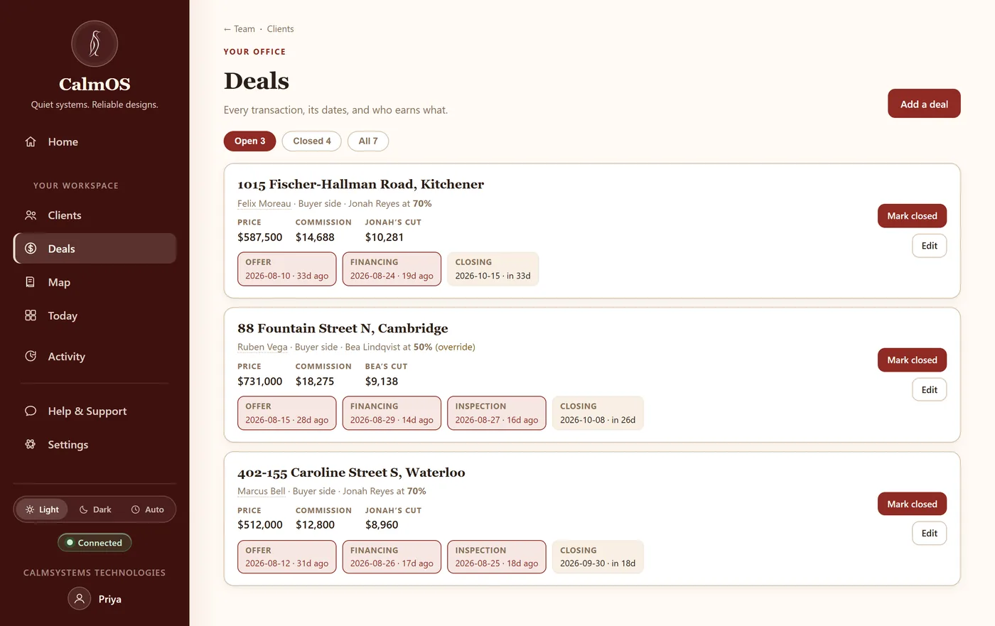 The realtor Package: Deals